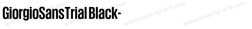 GiorgioSansTrial Black字体转换